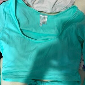 Aqua Longsleeve back-out shirt